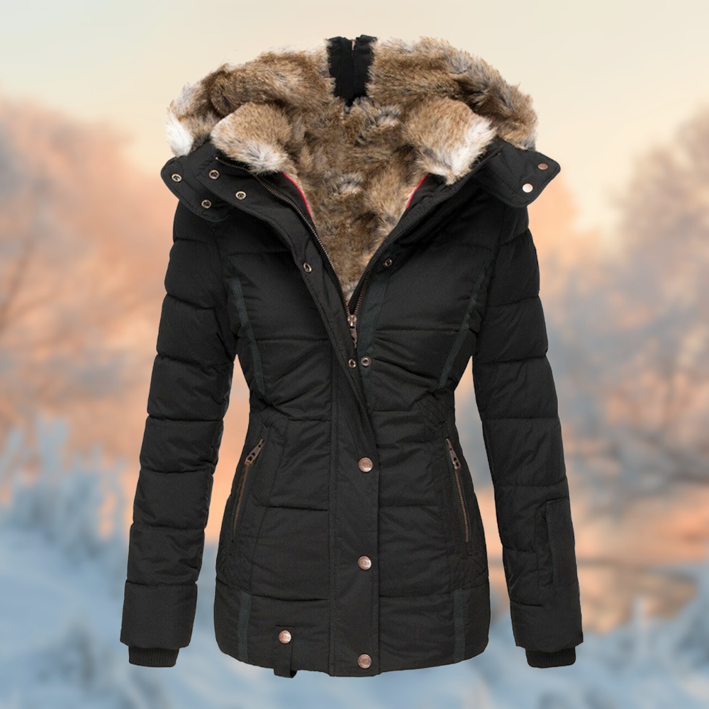 Damesjas Warm Gewatteerd Fleece voor Winter