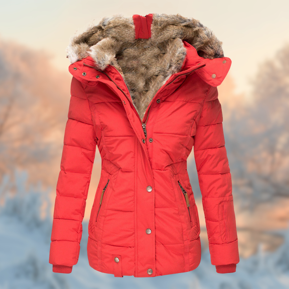 Damesjas Warm Gewatteerd Fleece voor Winter