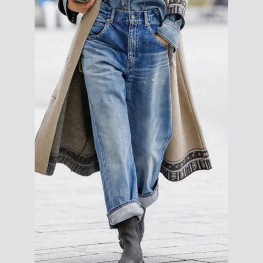 Casual Denim Broek Comfortabele Zomerstijl