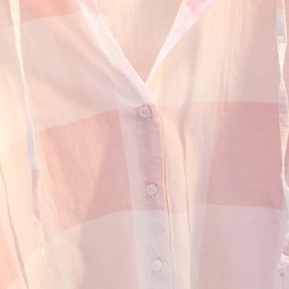 Zomer Hoodie Geruit voor Vrouwelijk Zomeroutfit
