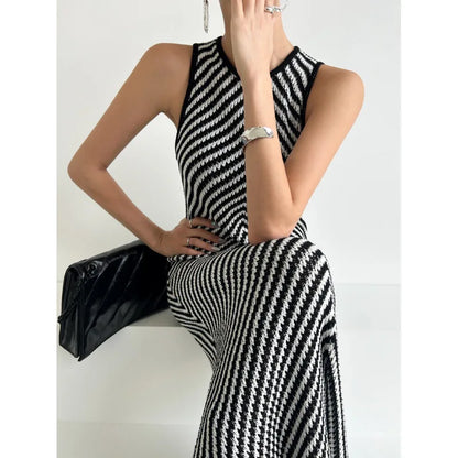 Gestreepte Jurk Quirky Vrouwen Zomerjurk - StudioMarella