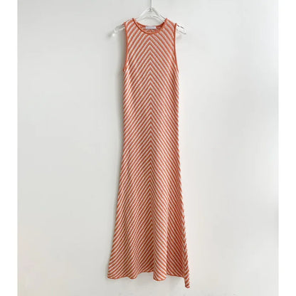 Gestreepte Jurk Quirky Vrouwen Zomerjurk