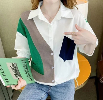 Vrouwelijke Blouses Zomerse Mode Vrolijke Kleuren