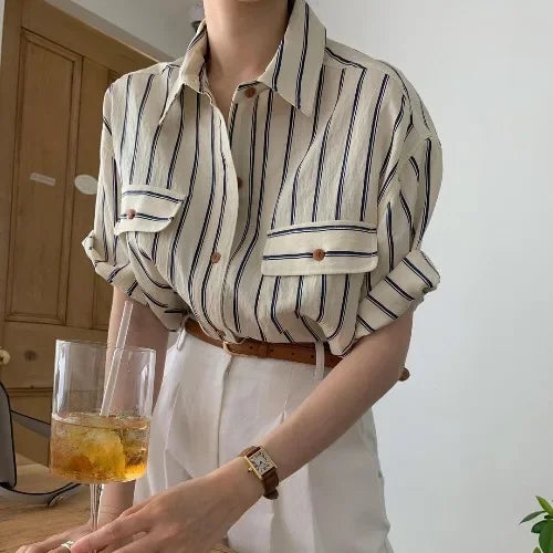 Vrouwen Zomerblouse Luchtige Stijl