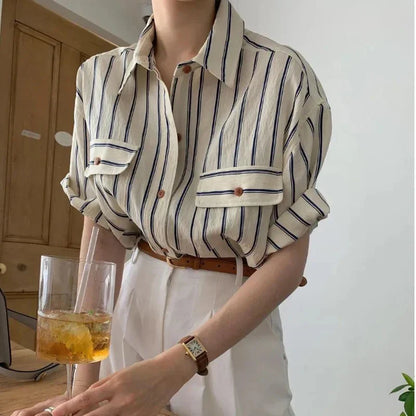Vrouwen Zomerblouse Luchtige Stijl