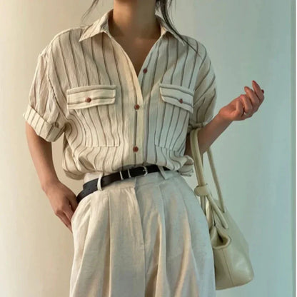 Vrouwen Zomerblouse Luchtige Stijl