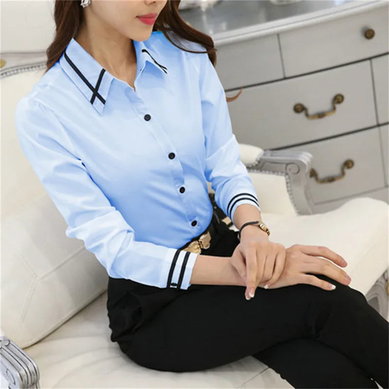 Dames Overhemd Lange Mouwen Moda Stijl