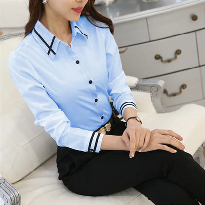 Dames Overhemd Lange Mouwen Moda Stijl