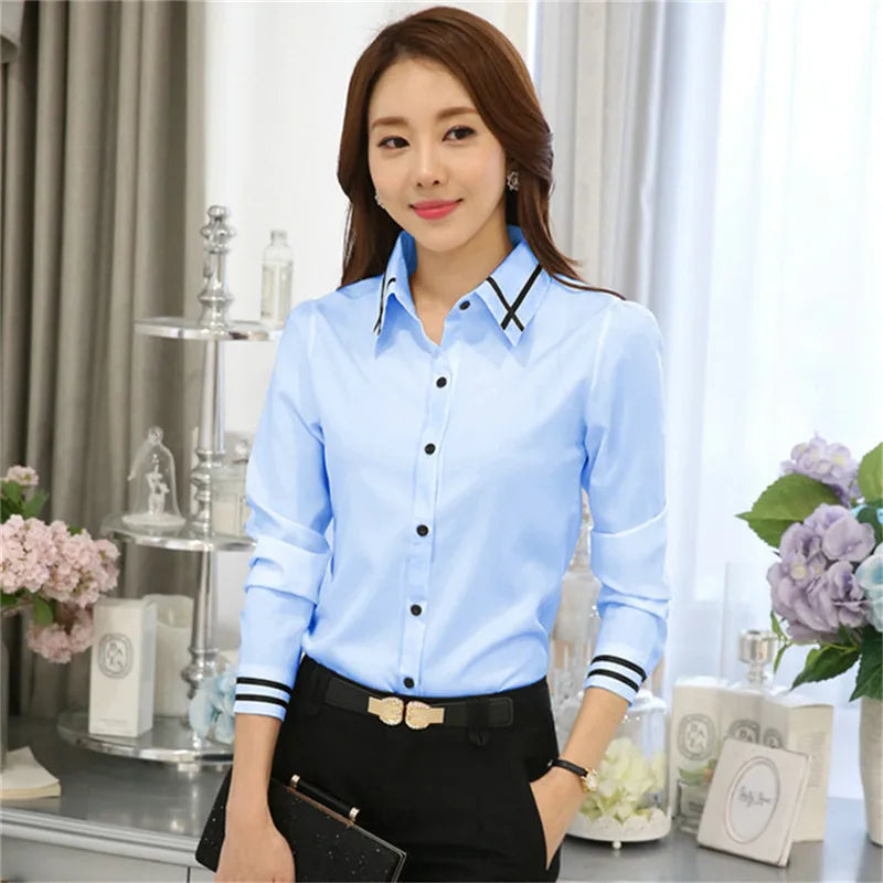 Dames Overhemd Lange Mouwen Moda Stijl
