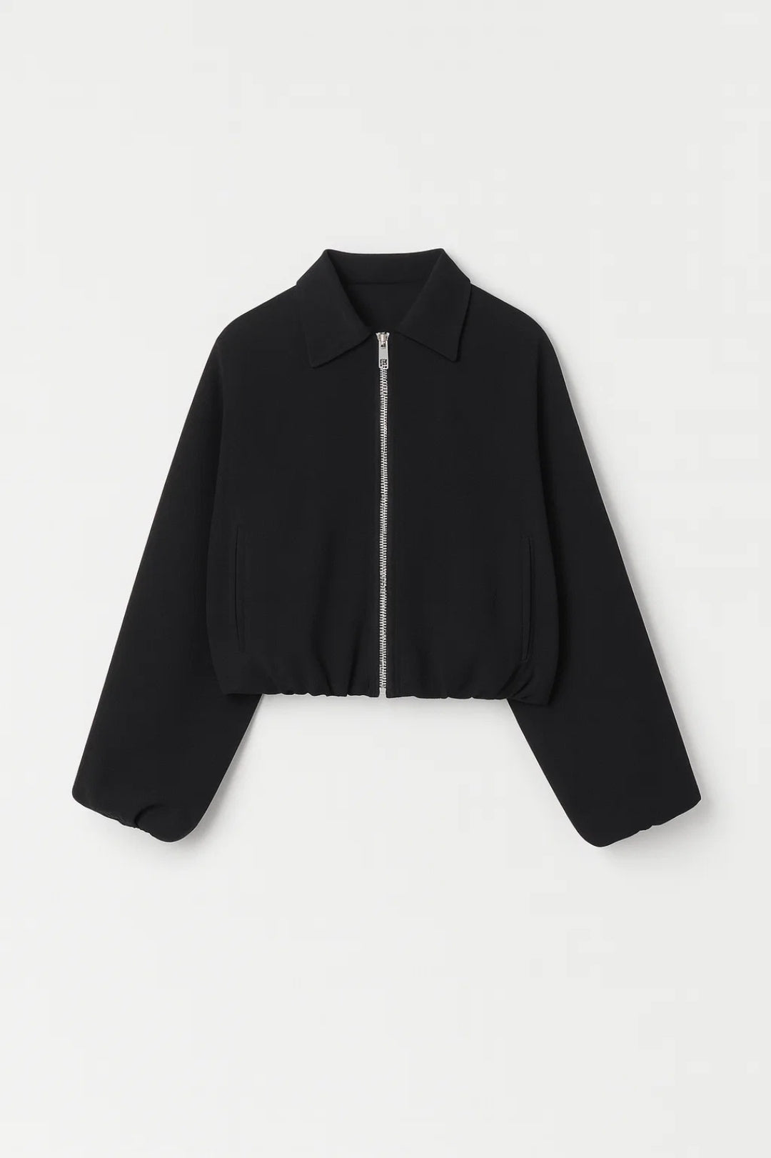 Dames Bomberjack Oversized Ritsjas met Ballonmouwen