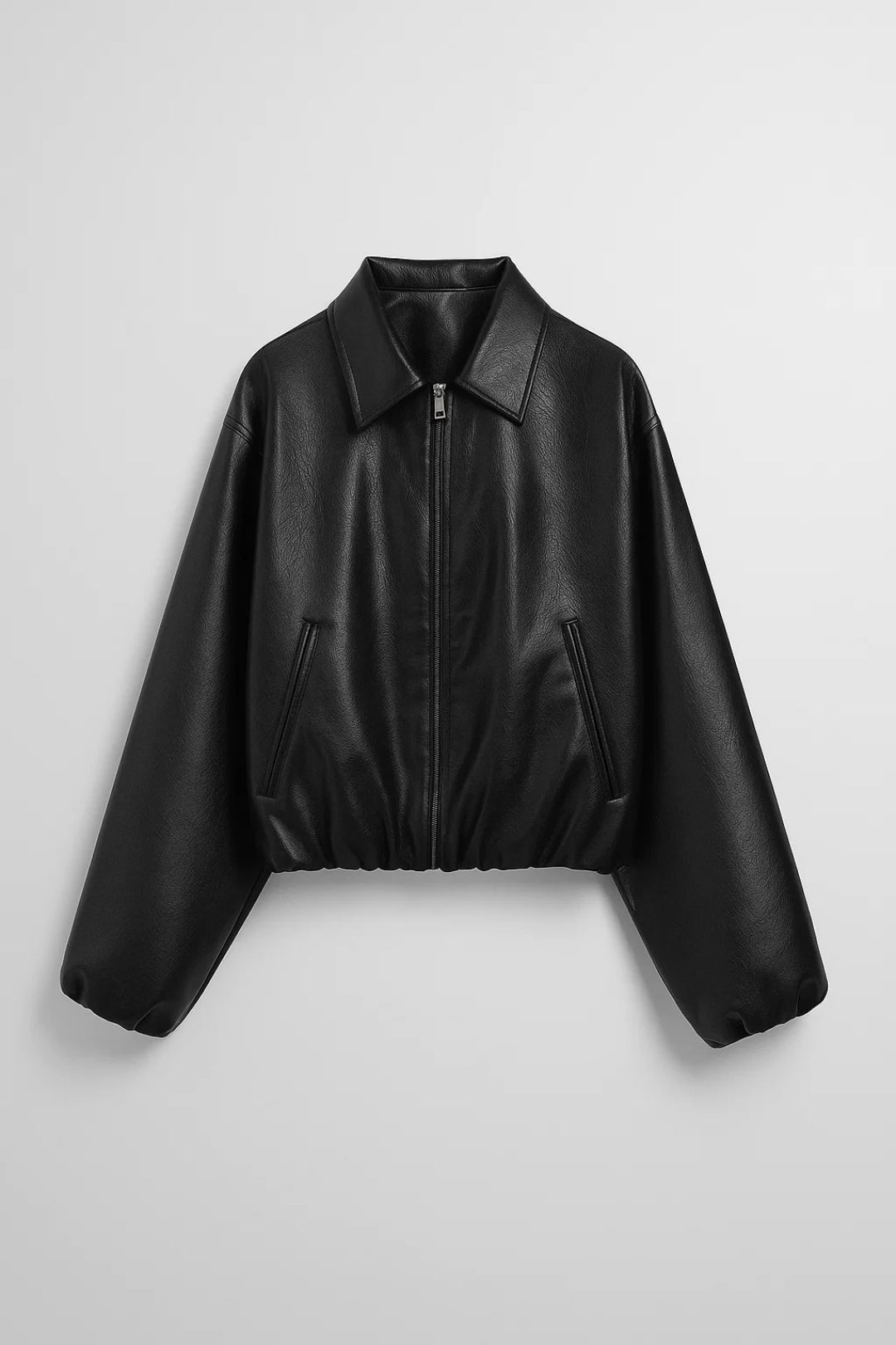 Dames Bikerjas Oversized met Ritssluiting Stoer Casual