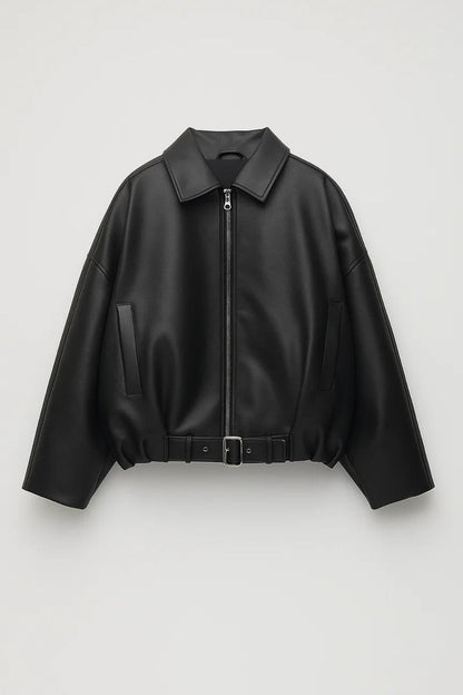 Dames Bomberjack Oversized Met Ceintuur