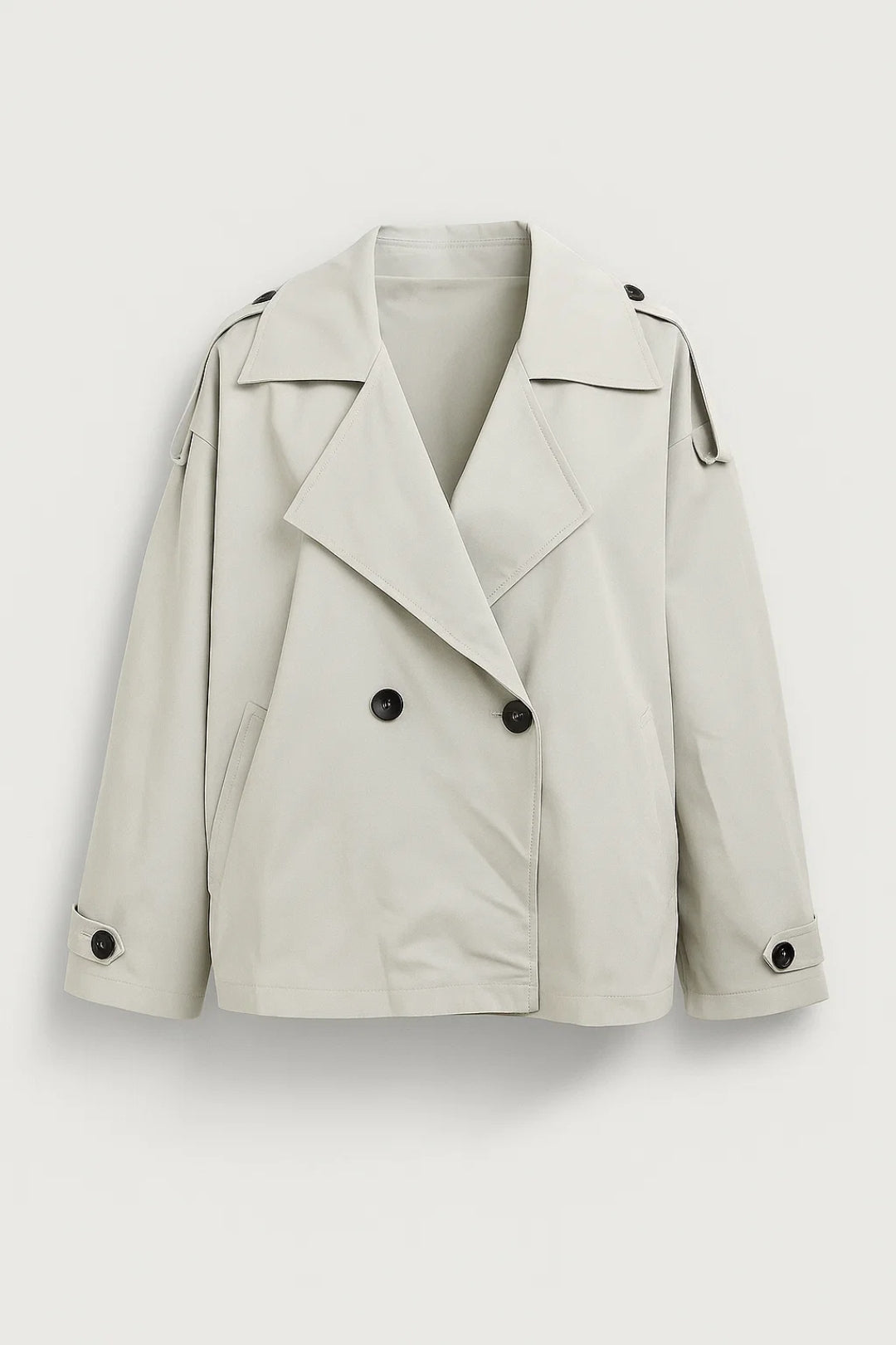Dames Jas Oversized Trenchcoat met Grote Kraag Casual Stijl - StudioMarella