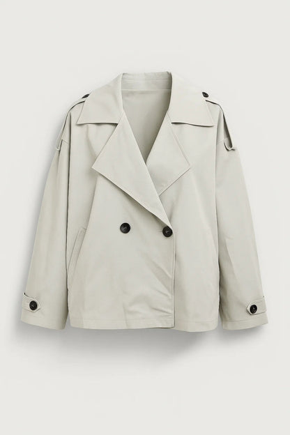 Dames Jas Oversized Trenchcoat met Grote Kraag Casual Stijl - StudioMarella