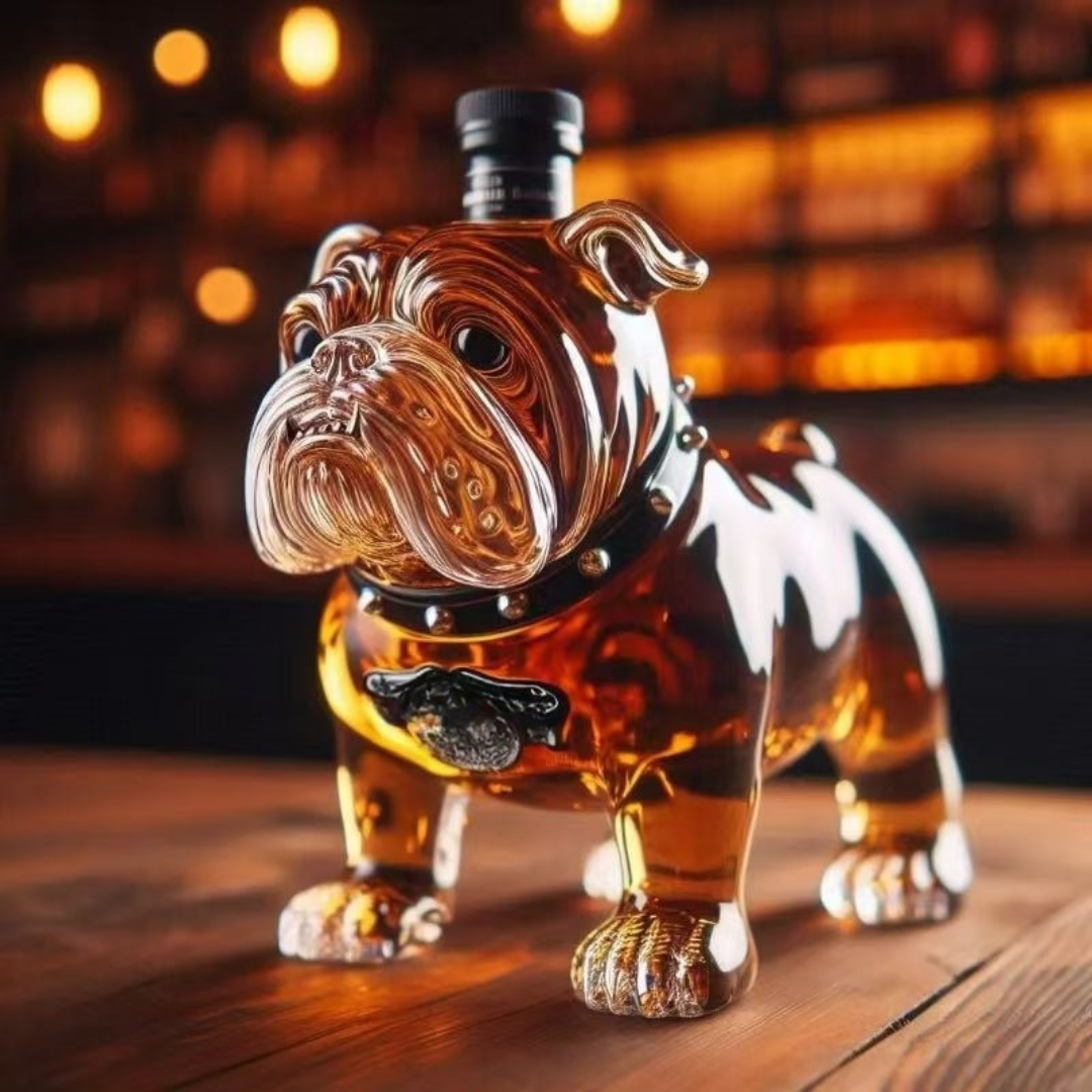 Glazen Whiskykaraf met Hondvormig Design 350ml Exclusieve Decanter voor Spirits en Whisky