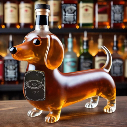 Glazen Whiskykaraf met Hondvormig Design 350ml Exclusieve Decanter voor Spirits en Whisky
