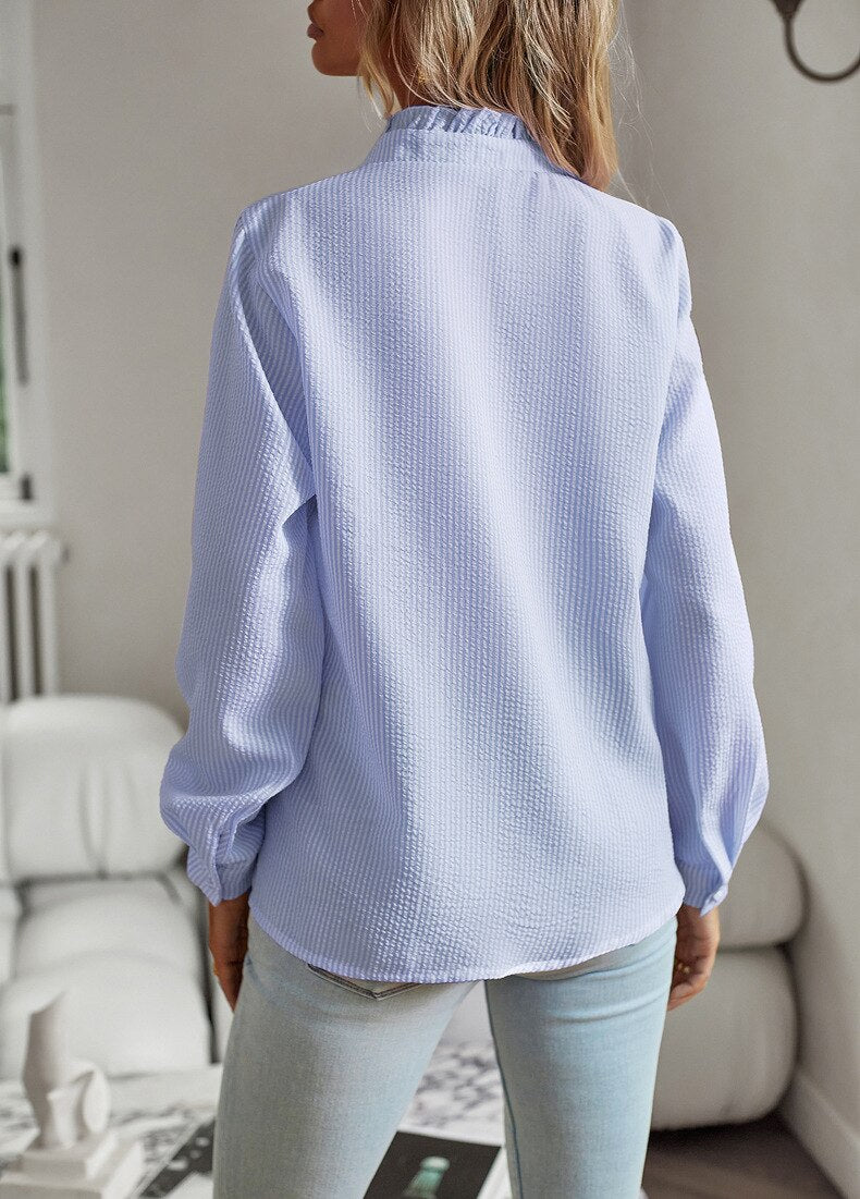 Zomerblouse Lichtgewicht Grote Maten Dame