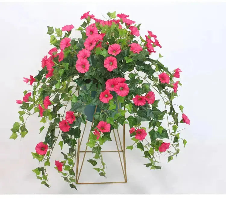 Kunstslinger Ochtendglorie 66cm UV-bestendig Onderhoudsvriendelijk Hangend Sierlijk Tuindecoratie Binnen Buiten
