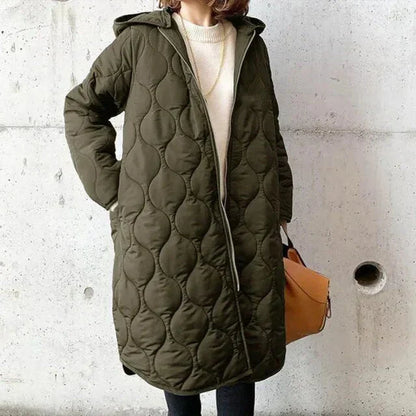 Dames Parka Met Capuchon En Stoere Print