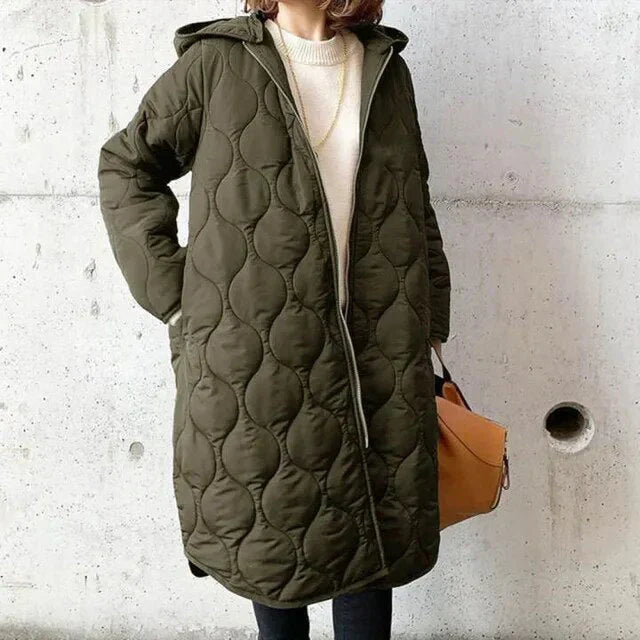 Dames Parka met Capuchon en Leuke Print