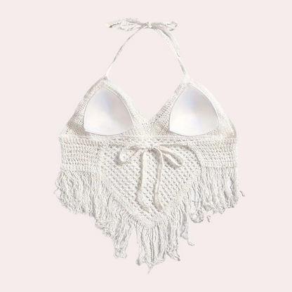 Vrouwelijke Zomertop Losse Haakwerk Blouse