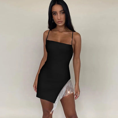 Strapless Bodycon Jurk Herfst Mode Zwart Rood