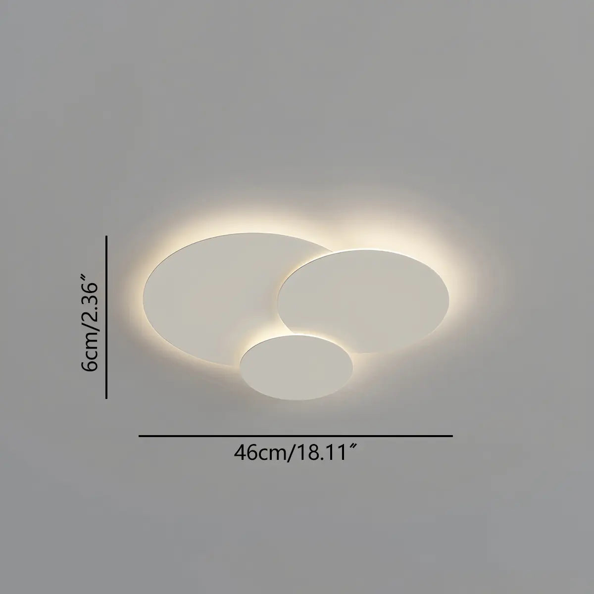 LED plafondlamp verstelbare schijven wit dimbaar woonkamer badkamer moderne designlamp plafondverlichting met afstandsbediening