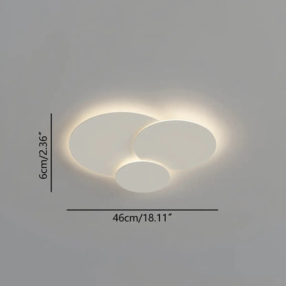 LED plafondlamp verstelbare schijven wit dimbaar woonkamer badkamer moderne designlamp plafondverlichting met afstandsbediening