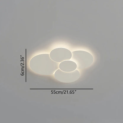 LED plafondlamp verstelbare schijven wit dimbaar woonkamer badkamer moderne designlamp plafondverlichting met afstandsbediening