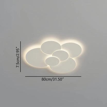 LED plafondlamp verstelbare schijven wit dimbaar woonkamer badkamer moderne designlamp plafondverlichting met afstandsbediening
