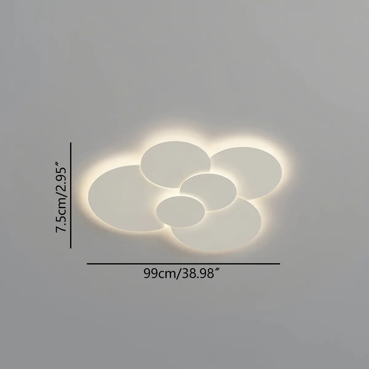 LED plafondlamp verstelbare schijven wit dimbaar woonkamer badkamer moderne designlamp plafondverlichting met afstandsbediening