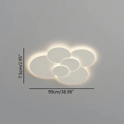 LED plafondlamp verstelbare schijven wit dimbaar woonkamer badkamer moderne designlamp plafondverlichting met afstandsbediening