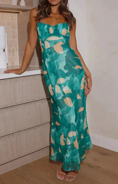 Vrouwelijke Zomerjurk Midi Elegante Jurk voor Dames