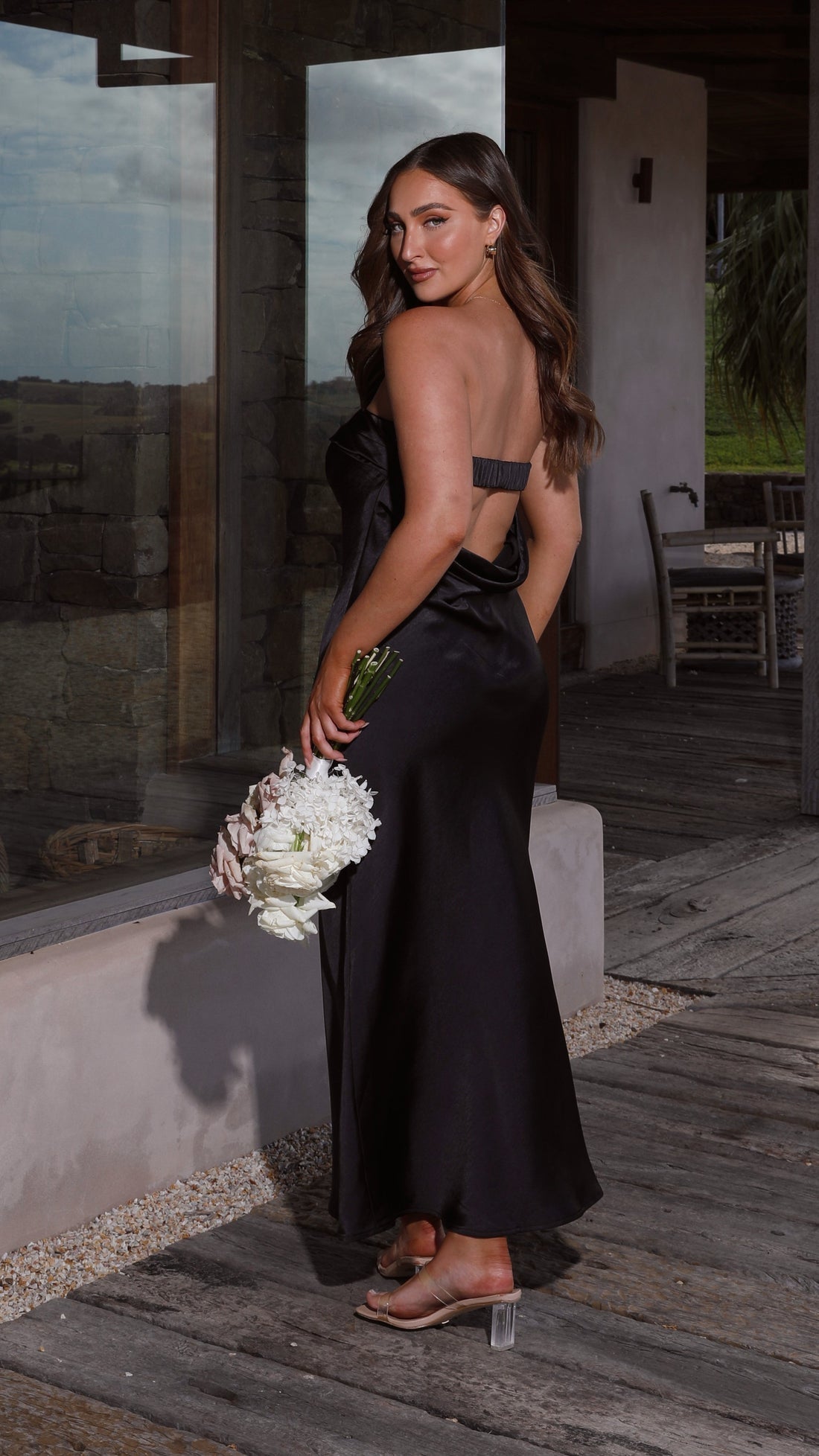Strapless Jurk Elegante Snit Zomerjurk voor Vrouw