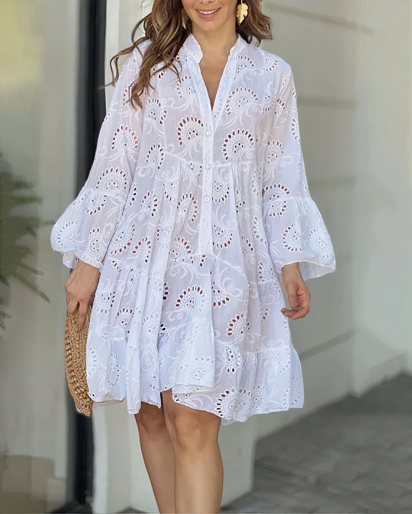 Zomerjurk Katoen Overhemdjurk Stijlvol Elegante Look