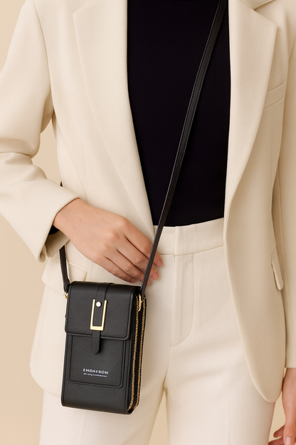 Dames Telefoontas Crossbody met Touchscreen Scherm en Bloemenvormig Ontwerp - StudioMarella