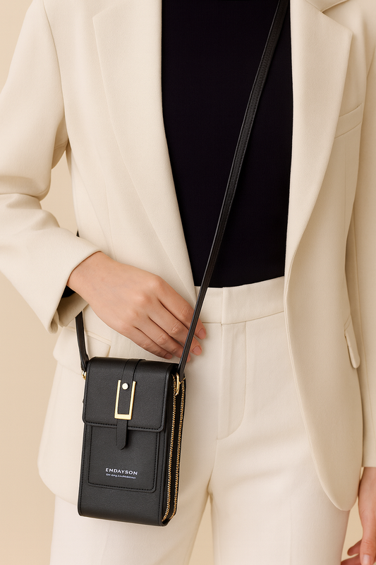 Dames Telefoontas Crossbody met Touchscreen Scherm en Bloemenvormig Ontwerp - StudioMarella