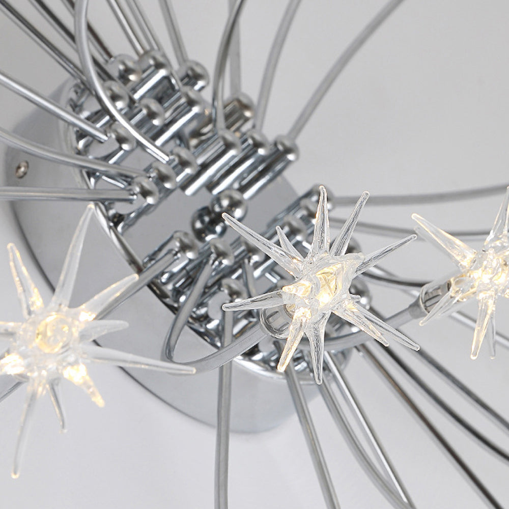 Plafondlamp Metaal Glas Semi Flush Mount LED Modern Woonkamer Eetkamer Slaapkamer