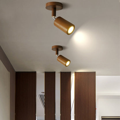 Houten Railverlichting LED Plafondlamp Wandlamp Natuurlijk Modern Woonkamer Eetkamer