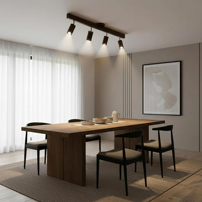 Houten Railverlichting LED Plafondlamp Wandlamp Natuurlijk Modern Woonkamer Eetkamer