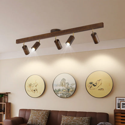 Houten Railverlichting LED Plafondlamp Wandlamp Natuurlijk Modern Woonkamer Eetkamer