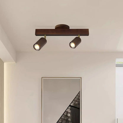 Houten Railverlichting LED Plafondlamp Wandlamp Natuurlijk Modern Woonkamer Eetkamer