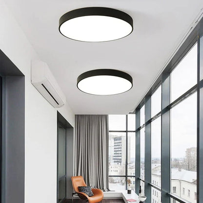 Ronde LED Plafondlamp Ultraplat Nordic Modern Dimbaar Acrylic Woonkamer Slaapkamer