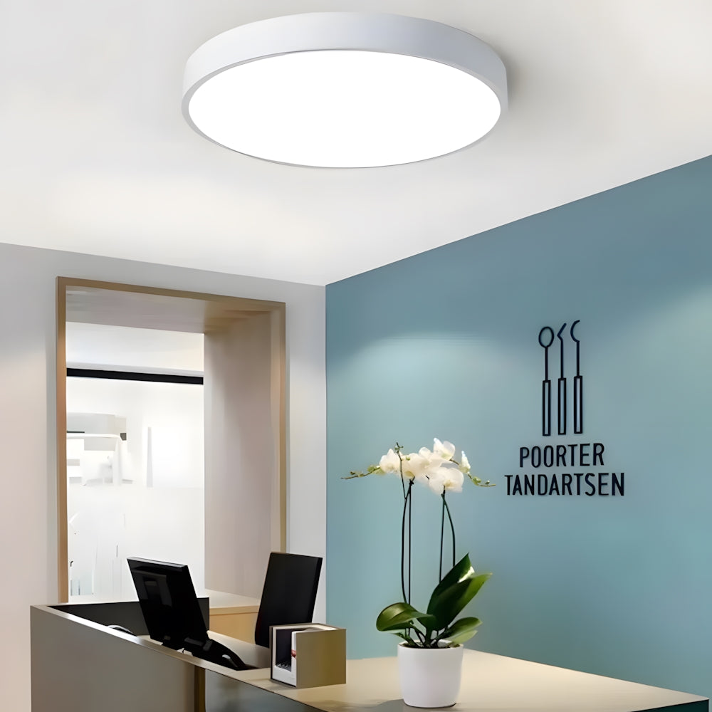 Ronde LED Plafondlamp Ultraplat Nordic Modern Dimbaar Acrylic Woonkamer Slaapkamer