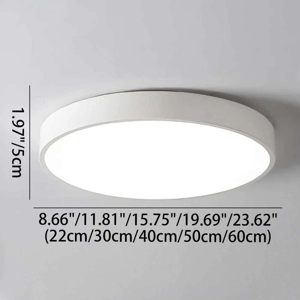 Ronde LED Plafondlamp Ultraplat Nordic Modern Dimbaar Acrylic Woonkamer Slaapkamer