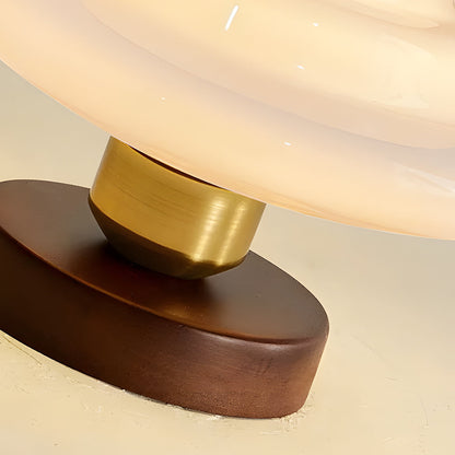 Plafondlamp Walnoot Hout Glas Scandinavisch E27 Hal Gang Keuken Eetkamer Nordic Naturel Koper