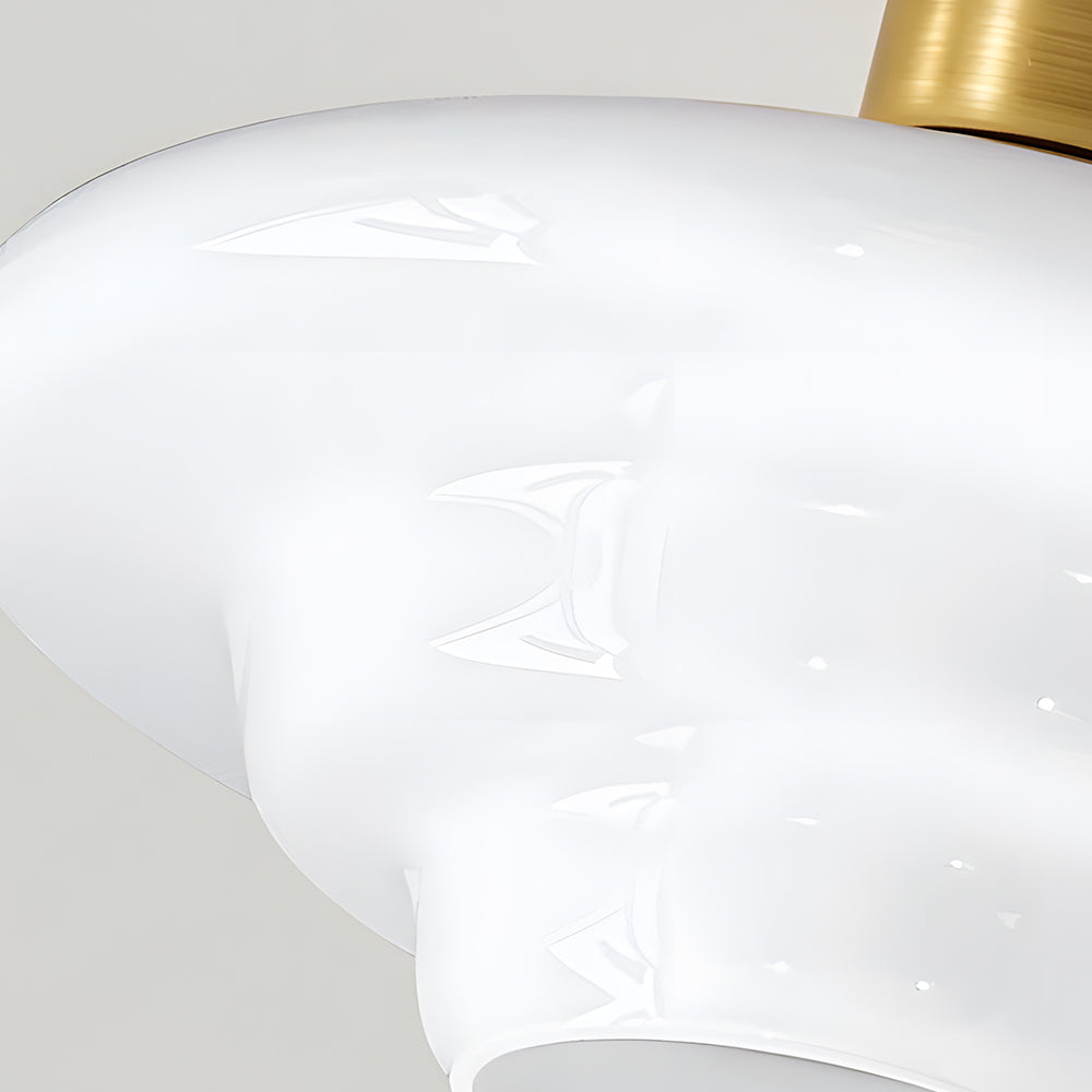 Plafondlamp Walnoot Hout Glas Scandinavisch E27 Hal Gang Keuken Eetkamer Nordic Naturel Koper