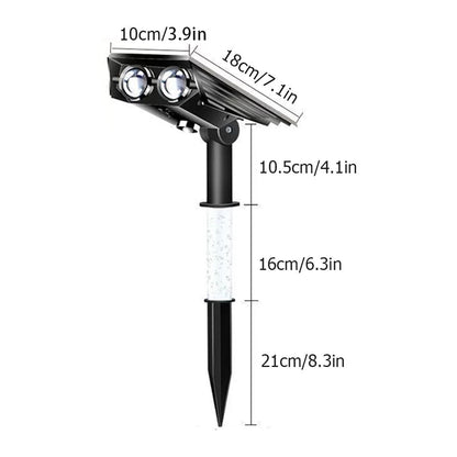 Solar Tuinlamp LED Zoombaar IP65 Waterdicht Tuin Oprit Villa Buiten