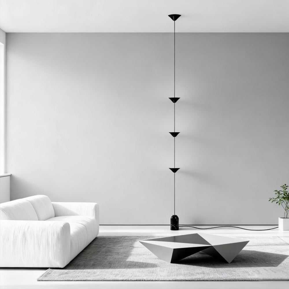 Hanglamp Kegel Metaal Marmer Vloerlamp LED Minimalistisch Woonkamer Slaapkamer Hal