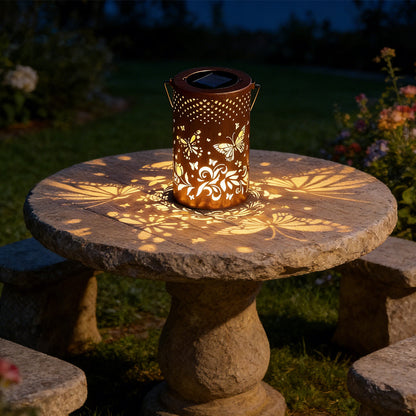 Solar Lantaarn Boom Patroon IP55 Waterdicht Tuin Hangend Staand Villa LED